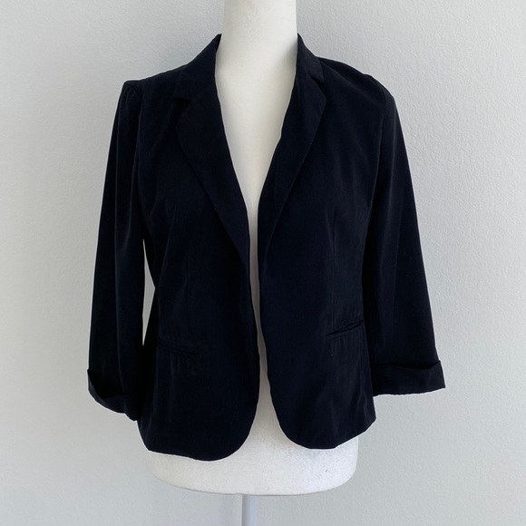 LC Lauren Conrad Jackets & Blazers - Lauren Conrad Black 3/4 Length Sleeves Blazer Size 8
